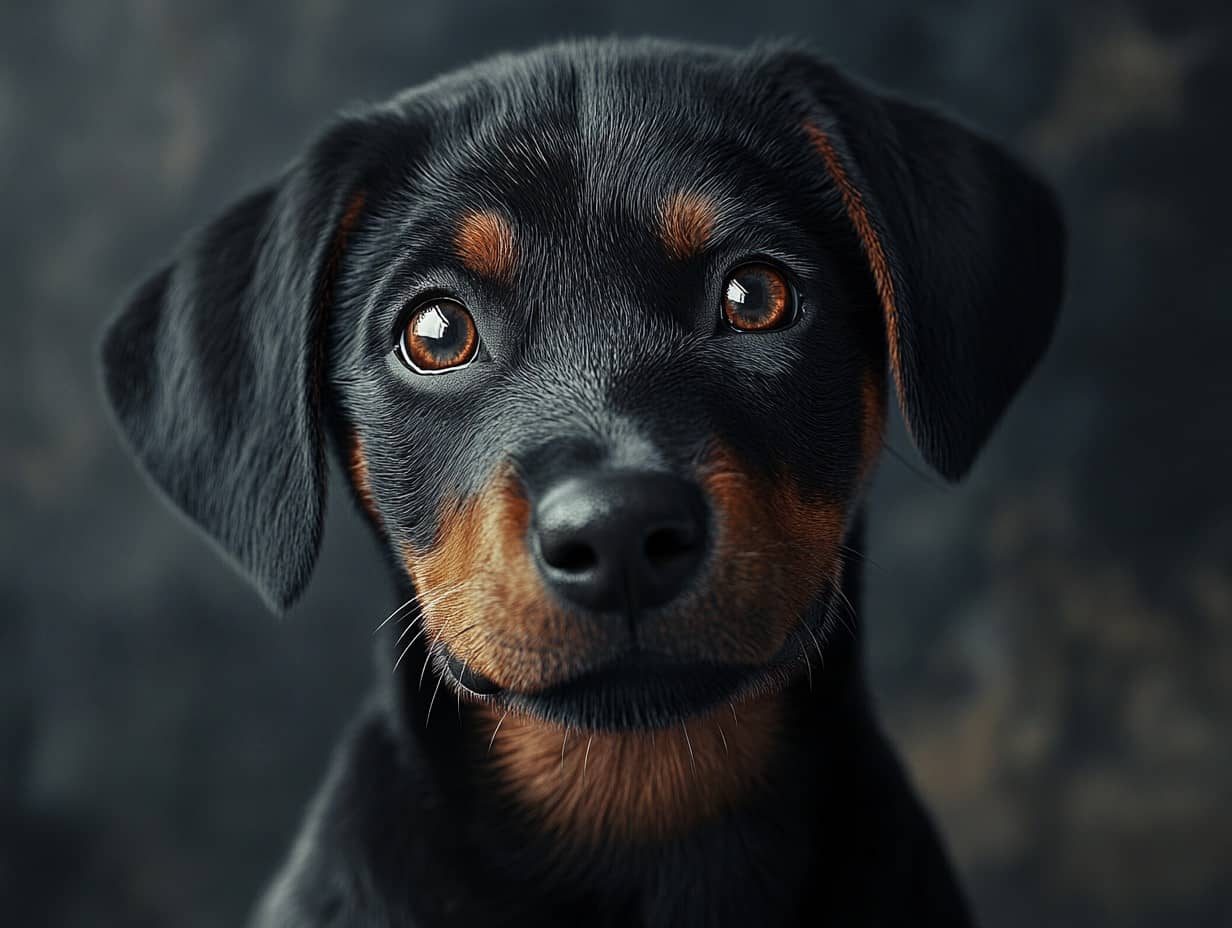 Photo d'un chiot avec un pelage doux et soyeux