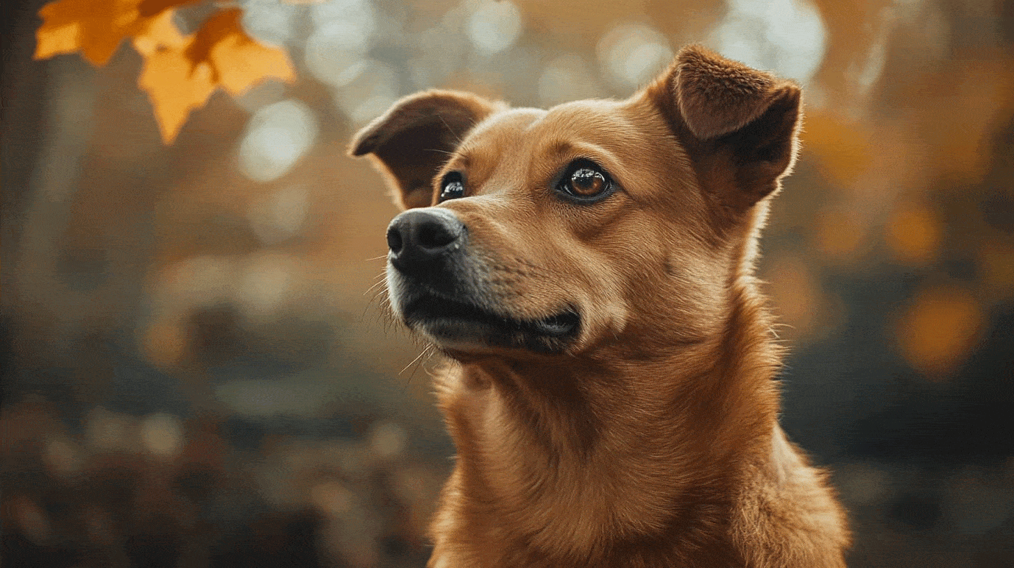 Chien en pleine course, plein d'énergie dans un parc