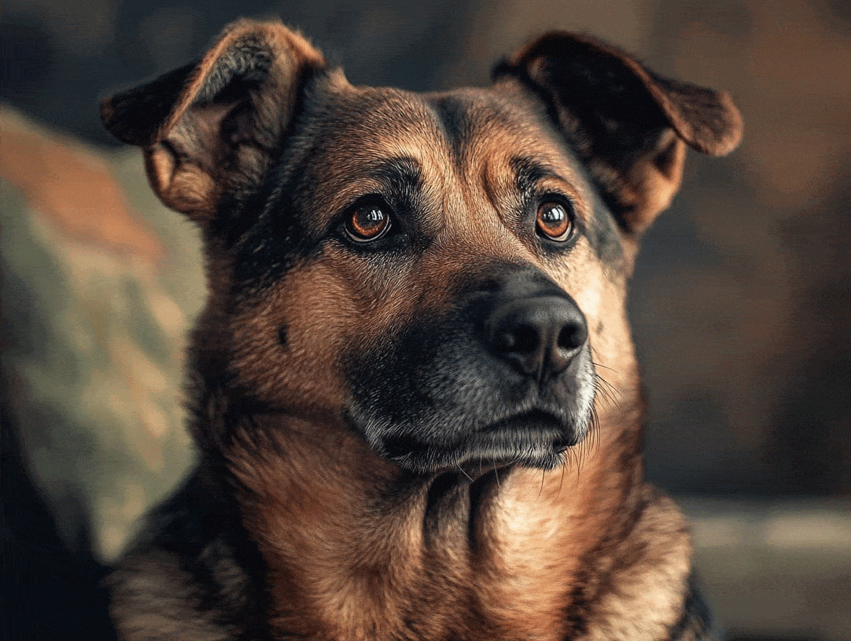 Chien s'amusant dans la boue après la pluie