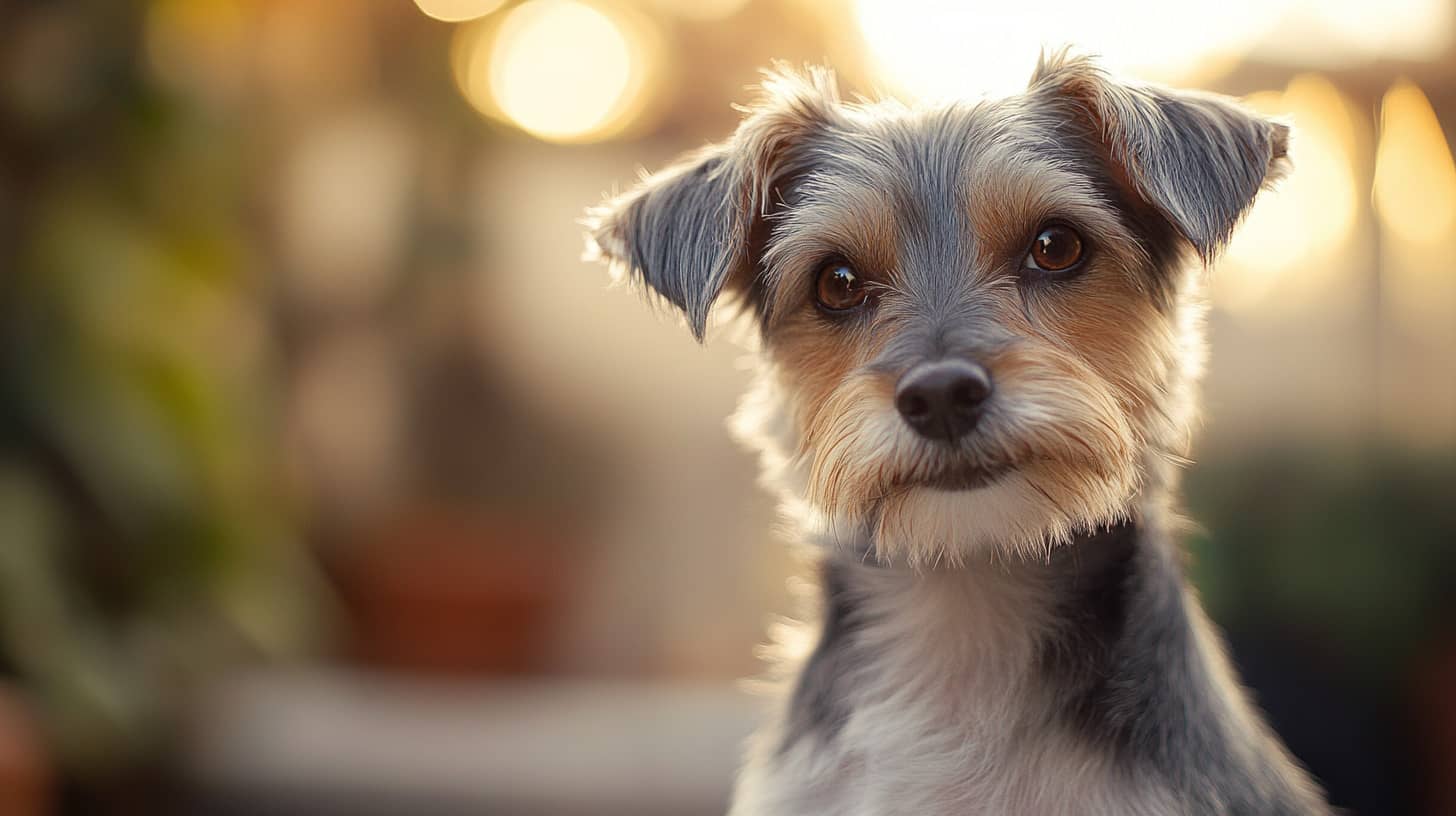 Chiot entouré d'enfants, profitant de l'attention