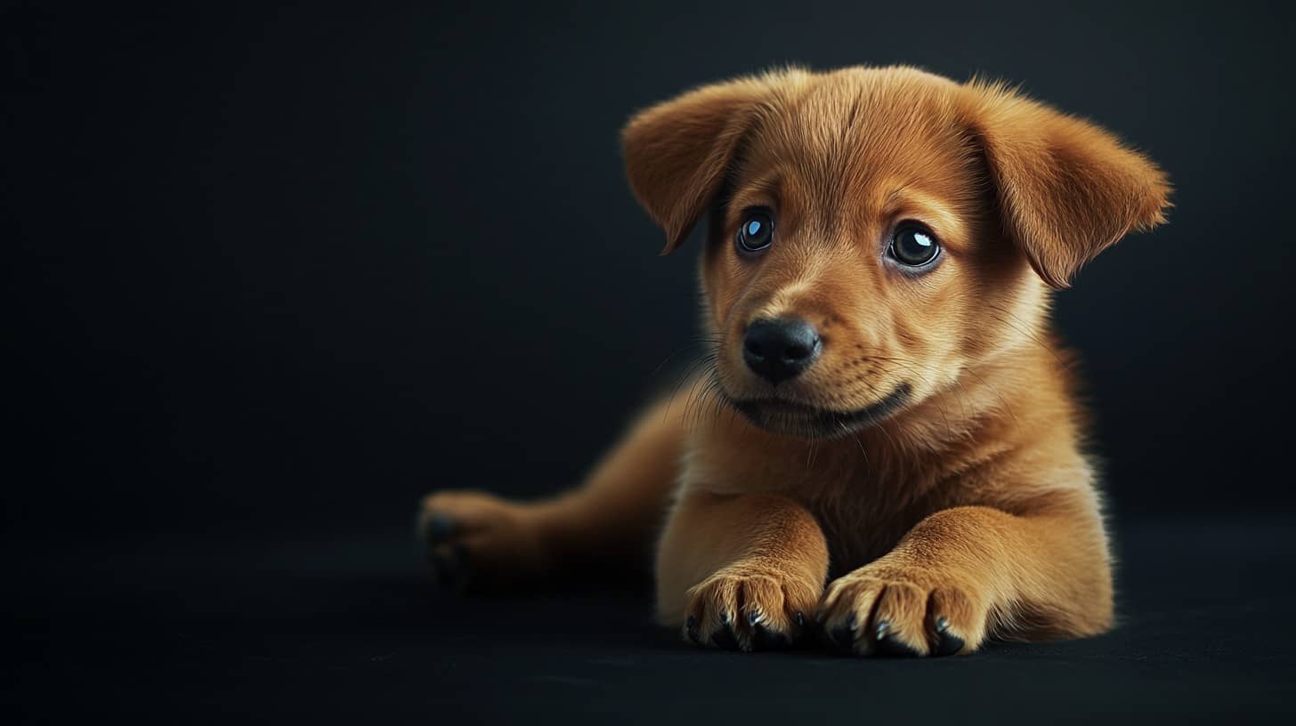 Chien caniche avec un pelage soigneusement entretenu
