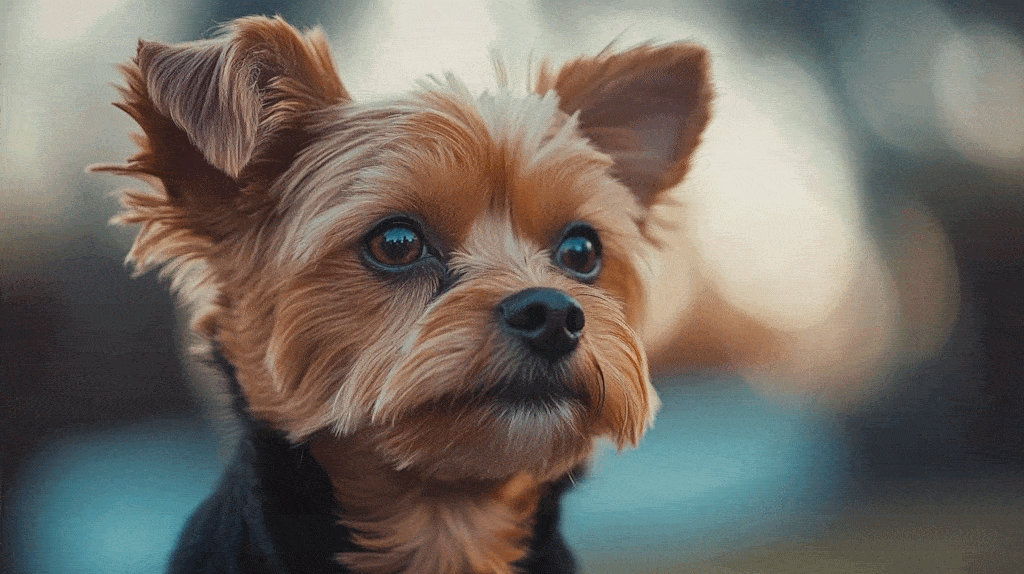 Chien sautillant avec énergie dans un parc ensoleillé