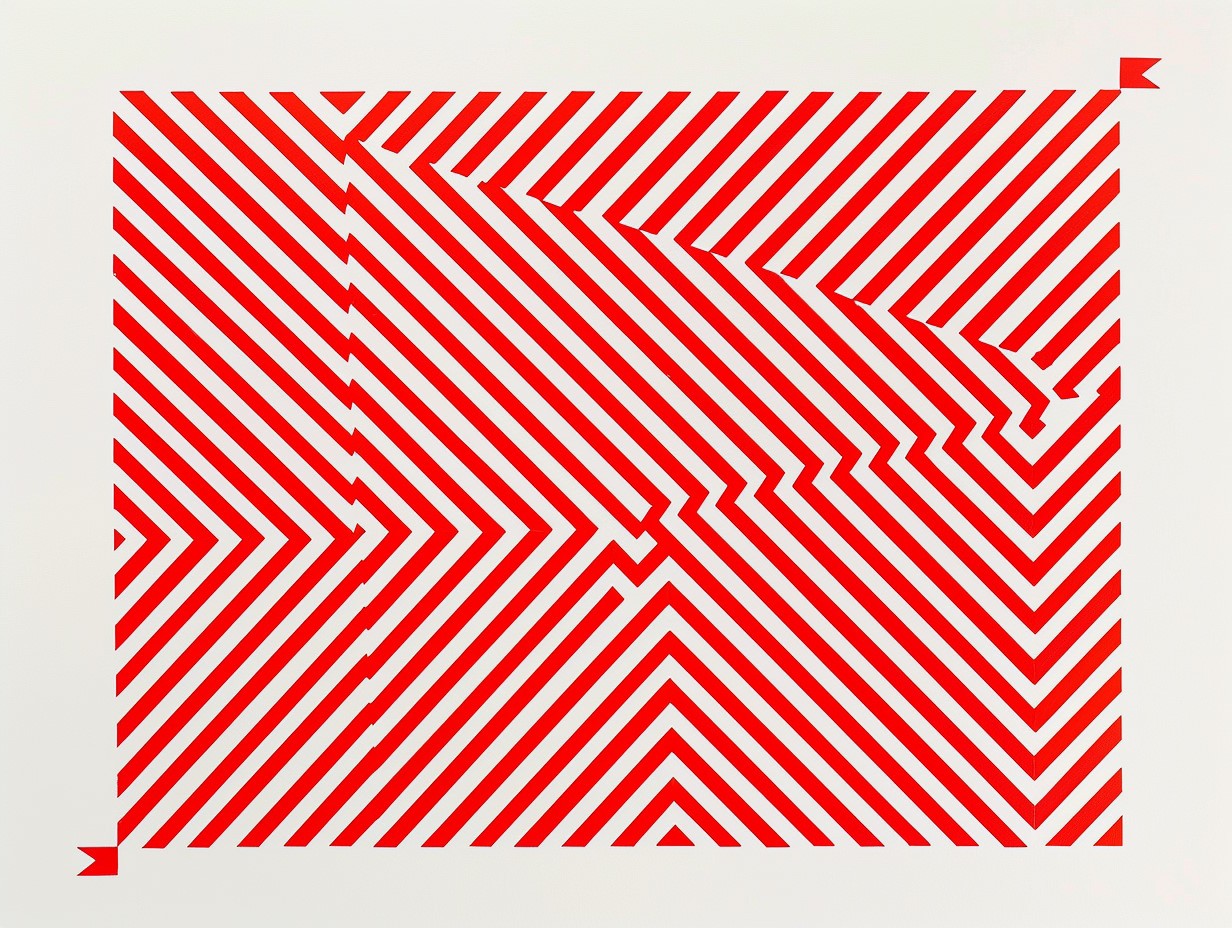 Exemple d'illusion géométrique démontrant l'effet Müller-Lyer