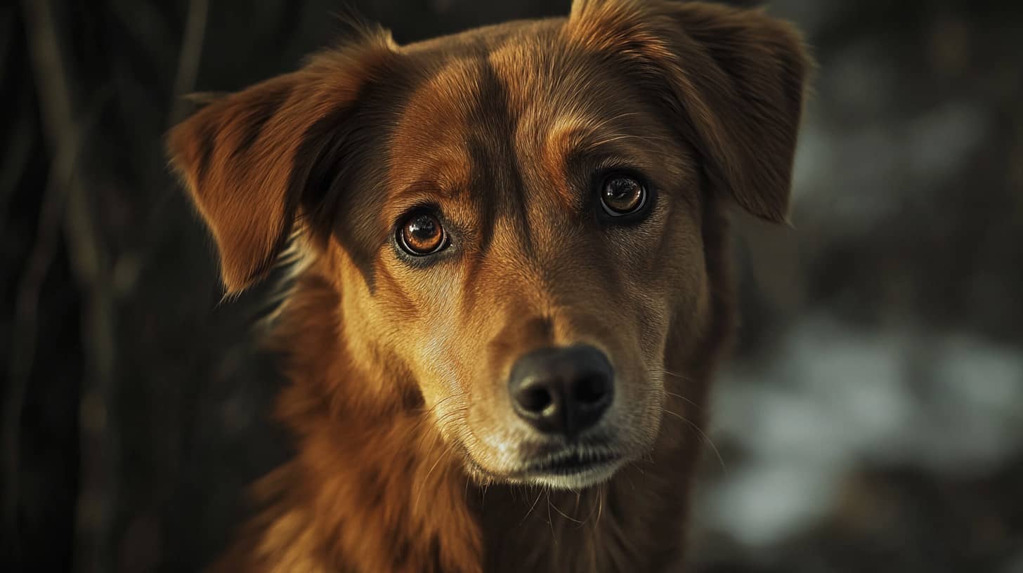 Chien de race assis avec une posture élégante
