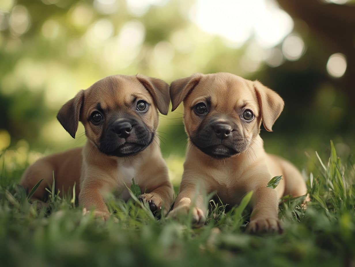 Chien dans une pose majestueuse, semblant garder un secret