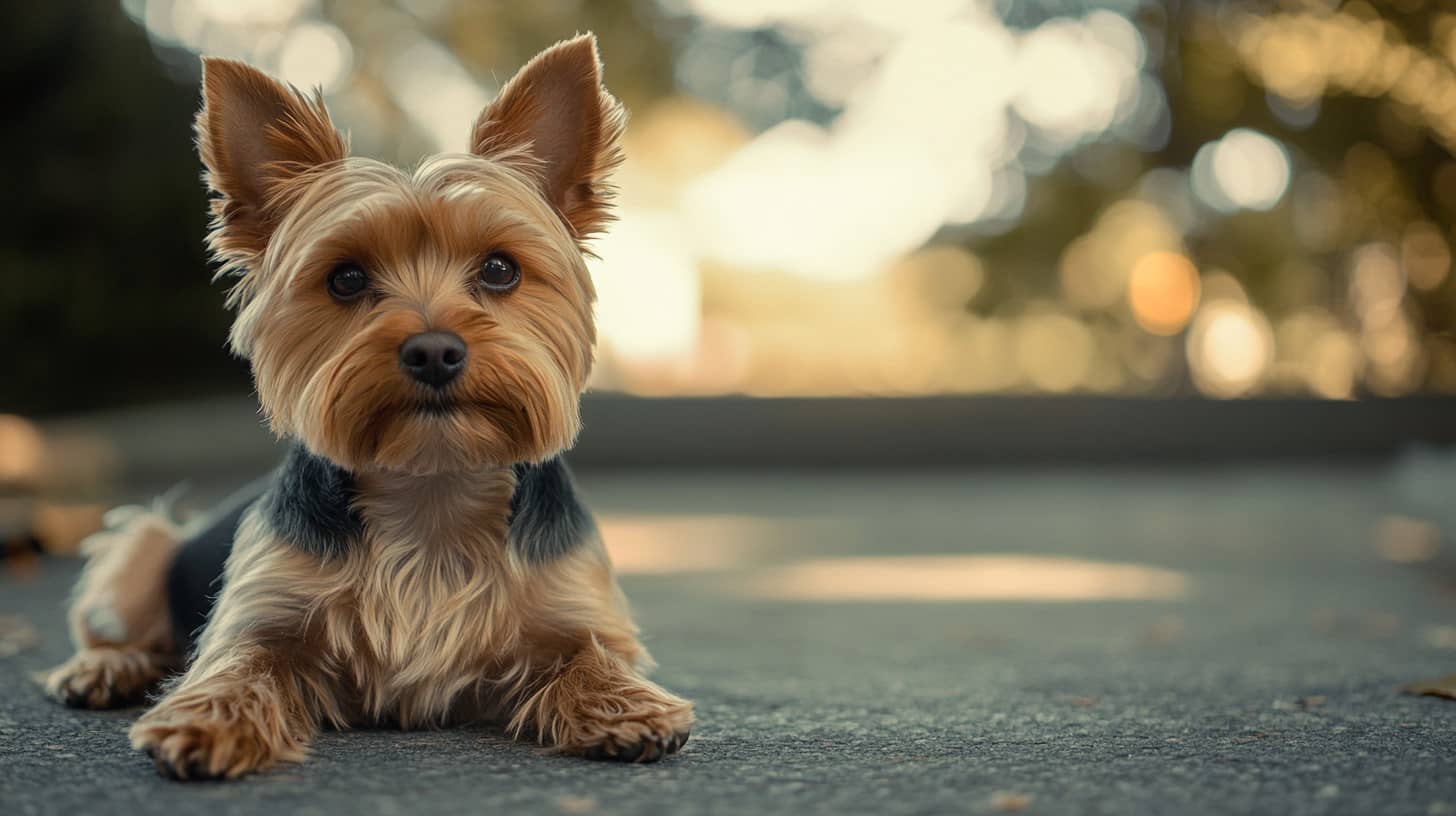 Chiot regardant un écran d'ordinateur avec fascination