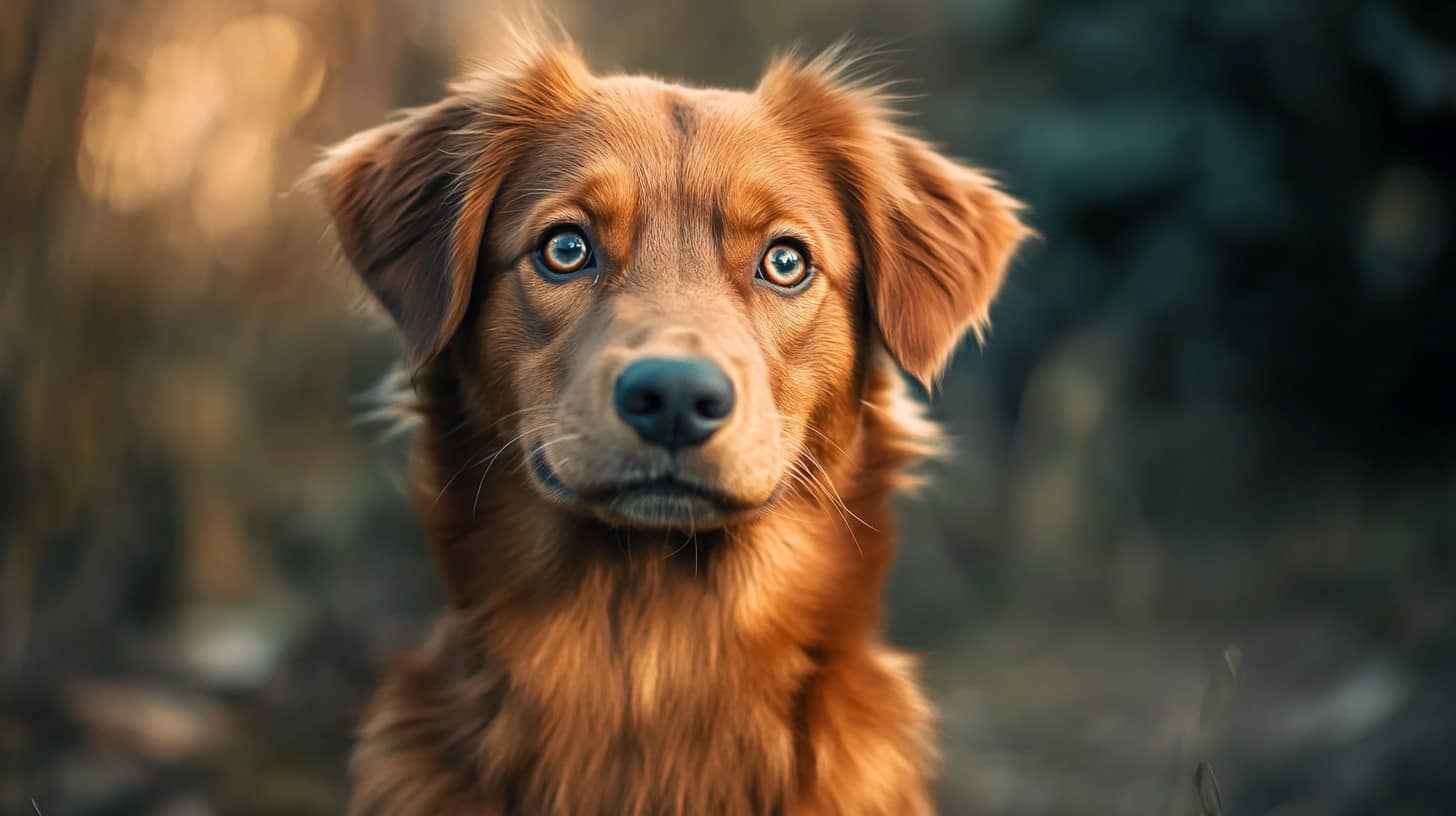 Chiot regardant fixement un jouet coloré