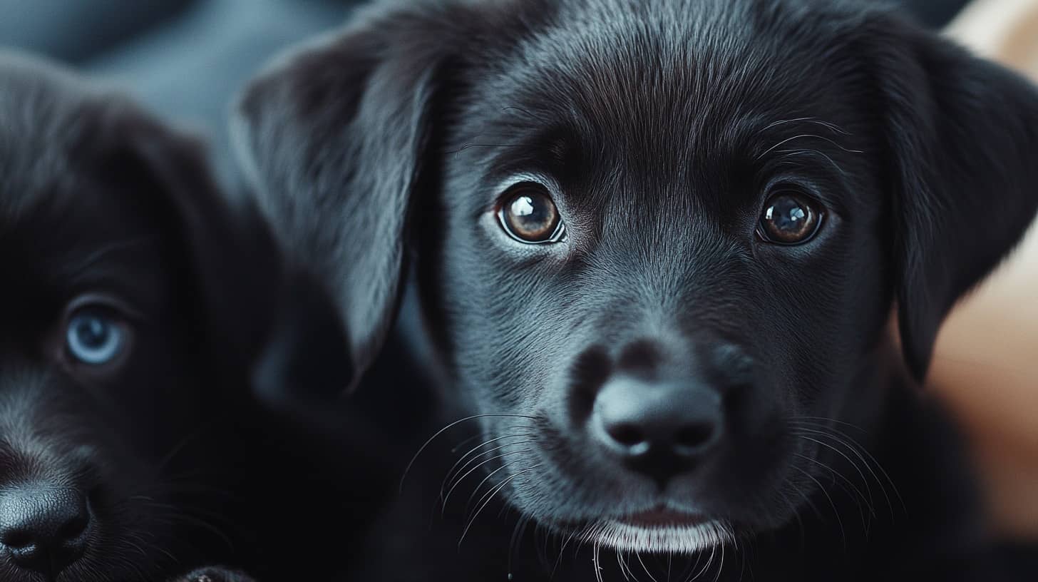 Chien debout sur ses pattes arrière, demandant une friandise
