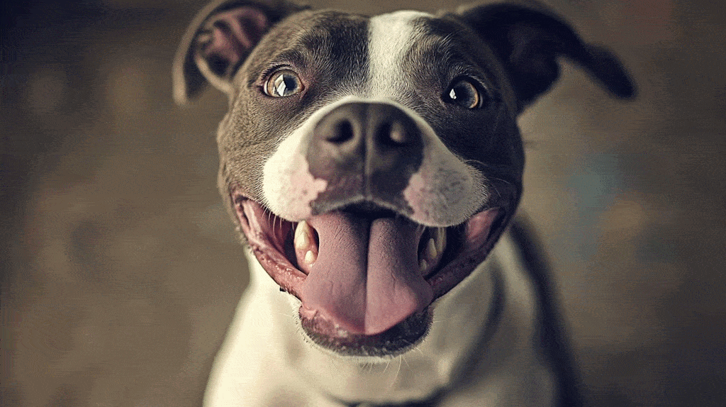 Chiot regardant curieusement une animation sur l'écran de télévision