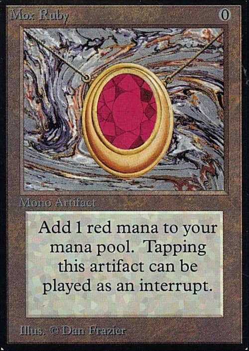 carte Mox Ruby magic