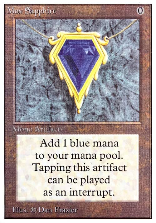 carte Mox Sapphire magic