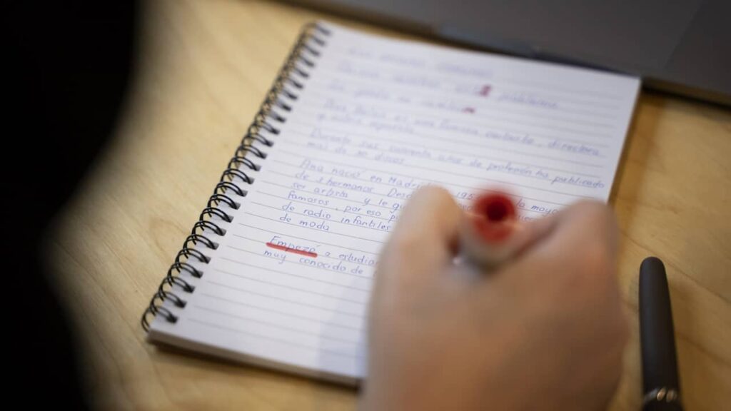 ecriture correction