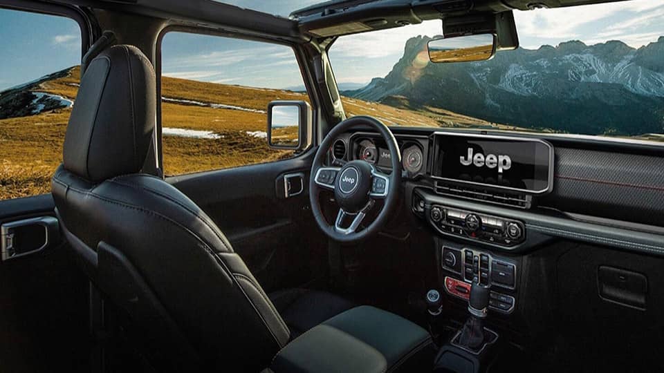 Jeep Wrangler 2025 intérieur infodivertissement