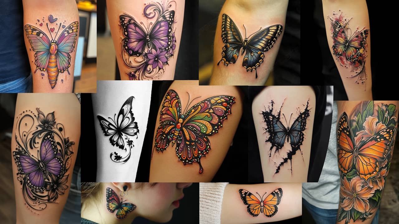Tatouage papillon 🦋 signification, styles et conseils