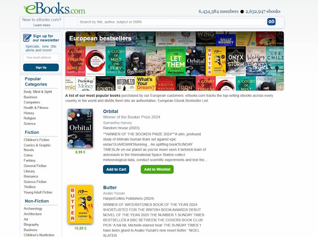 ebooks.com bestsellers