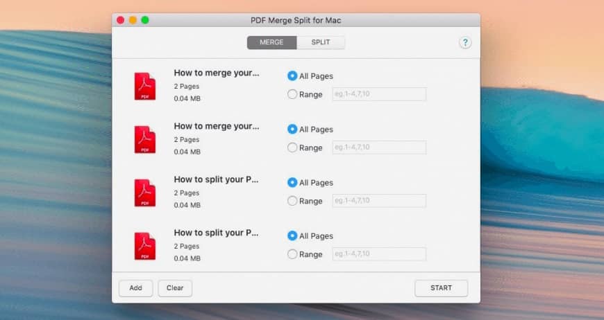 Fusionner des fichiers PDF sur Mac
