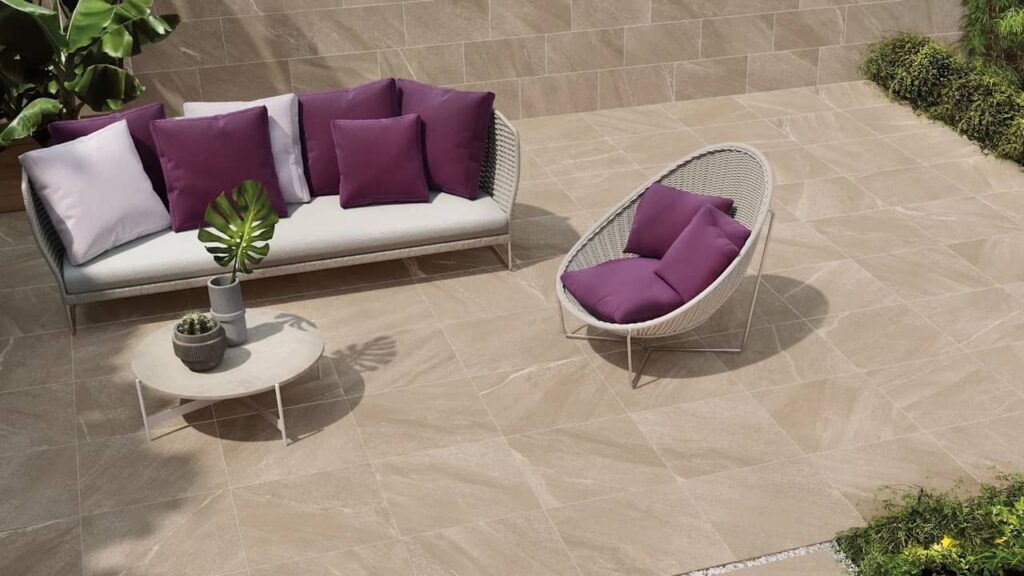 carrelage en grès de cérame extérieur