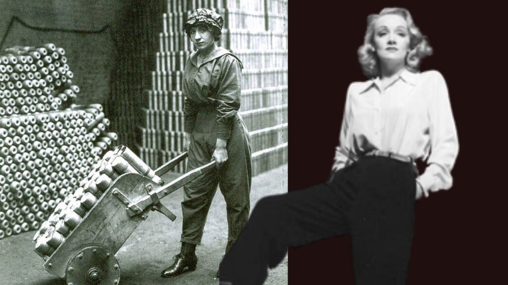 histoire pantalon feminin