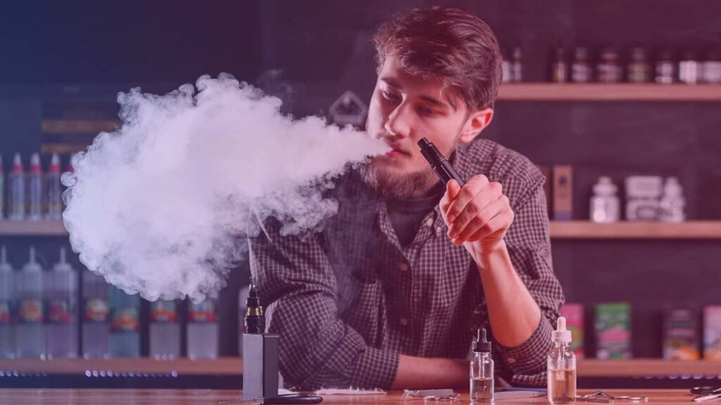 vapoter la e-cigarette