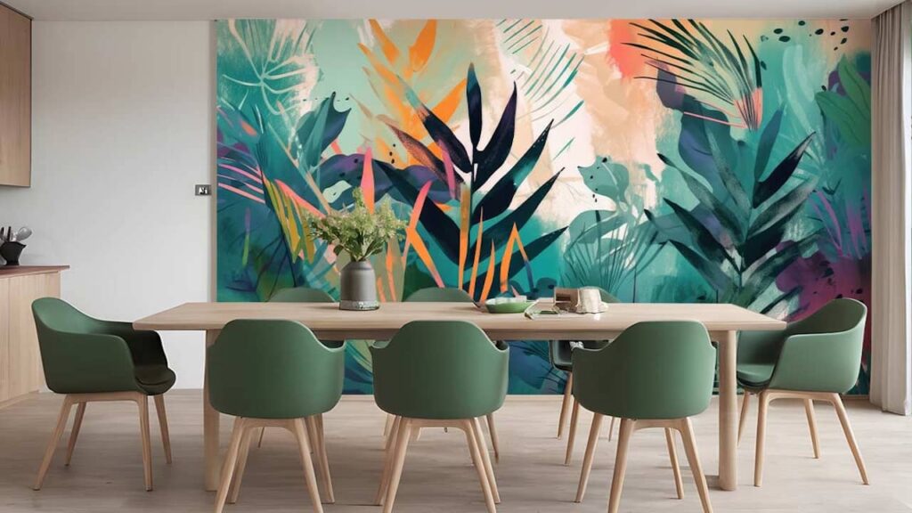 papier peint panoramique salon