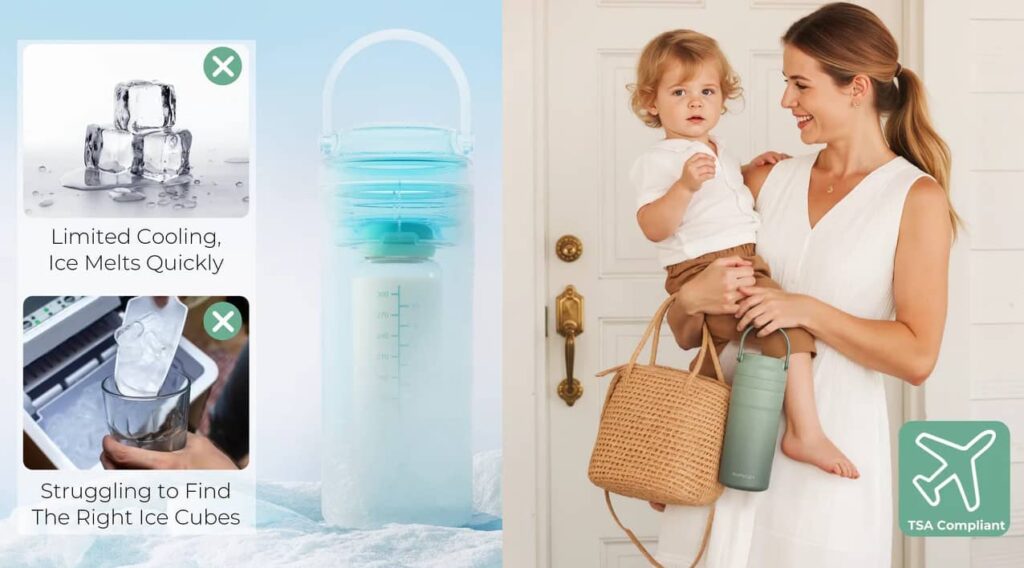 Glacière portable pour lait maternel