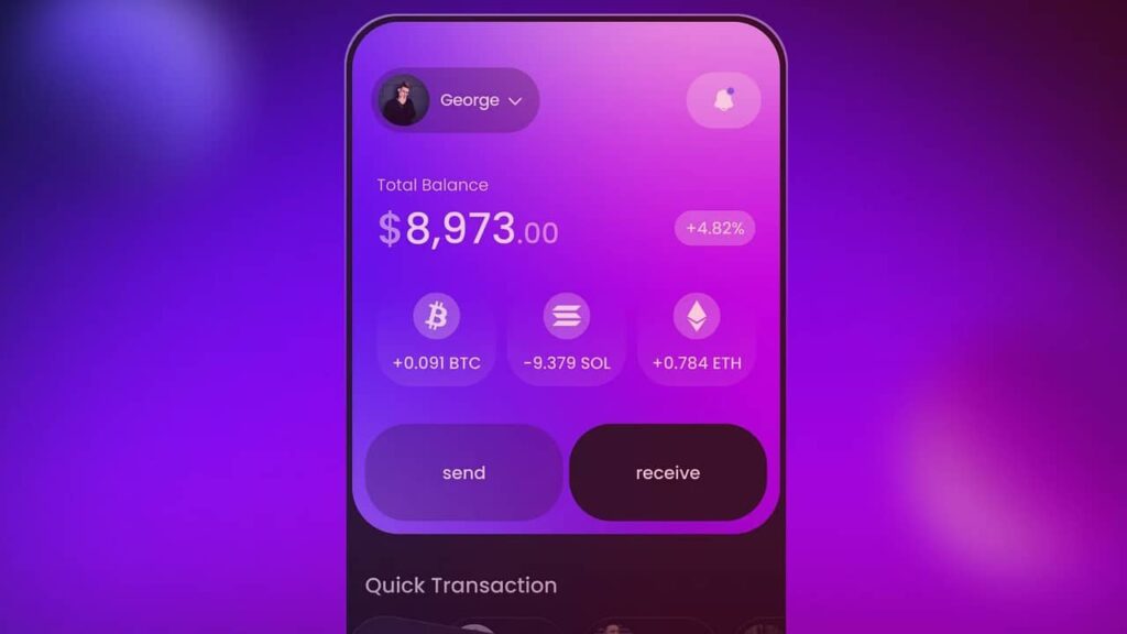 banking mobile portefeuilles crypto