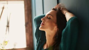 femme sereine apaisée