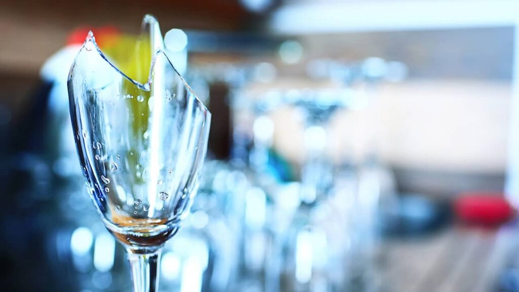verre de vin cassé